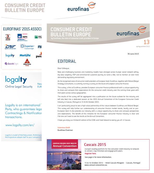 Newsletter Eurofinas Logalty
